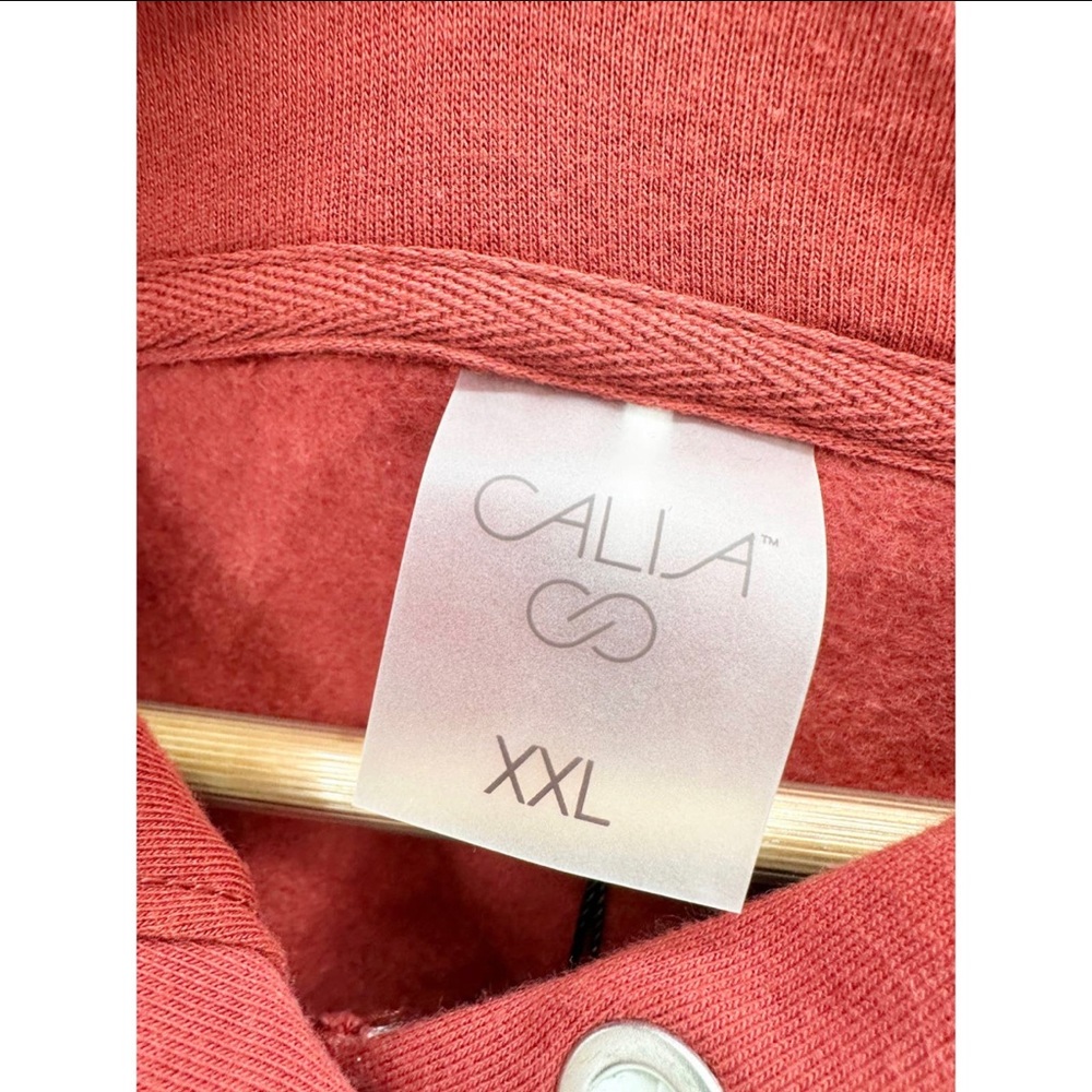 NWT Calia Boxy Sweatshirt XXL Dark Clay Red - Picture 4 of 11